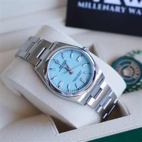 rolex oyster perpetual turqoise|rolex oyster tiffany.